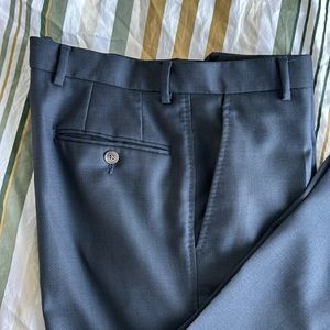 Paul Smith- Blue Dress Pants with Textured Fabric
